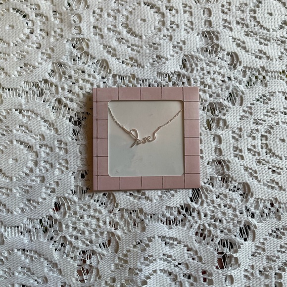 Stella & Dot Silver Love Necklace - Picture 2 of 3